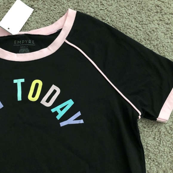 Emprye Not Today Raglan Tee Womens S - Picture 4 of 8